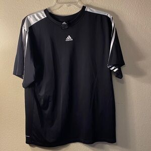 adidas Men's Black Performance Jersey with White Accents